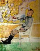 Carl Larsson Esbjorn och kartan oil painting reproduction